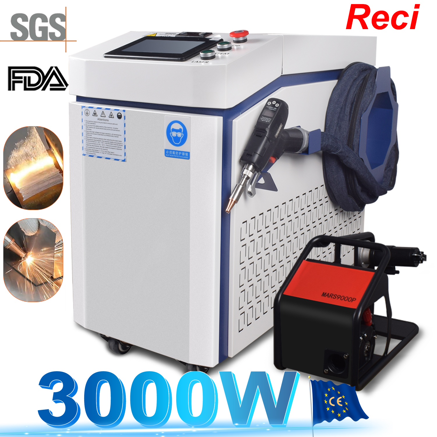 Industrial Laser Repair - 3000W 4 IN 1 Fiber Laser