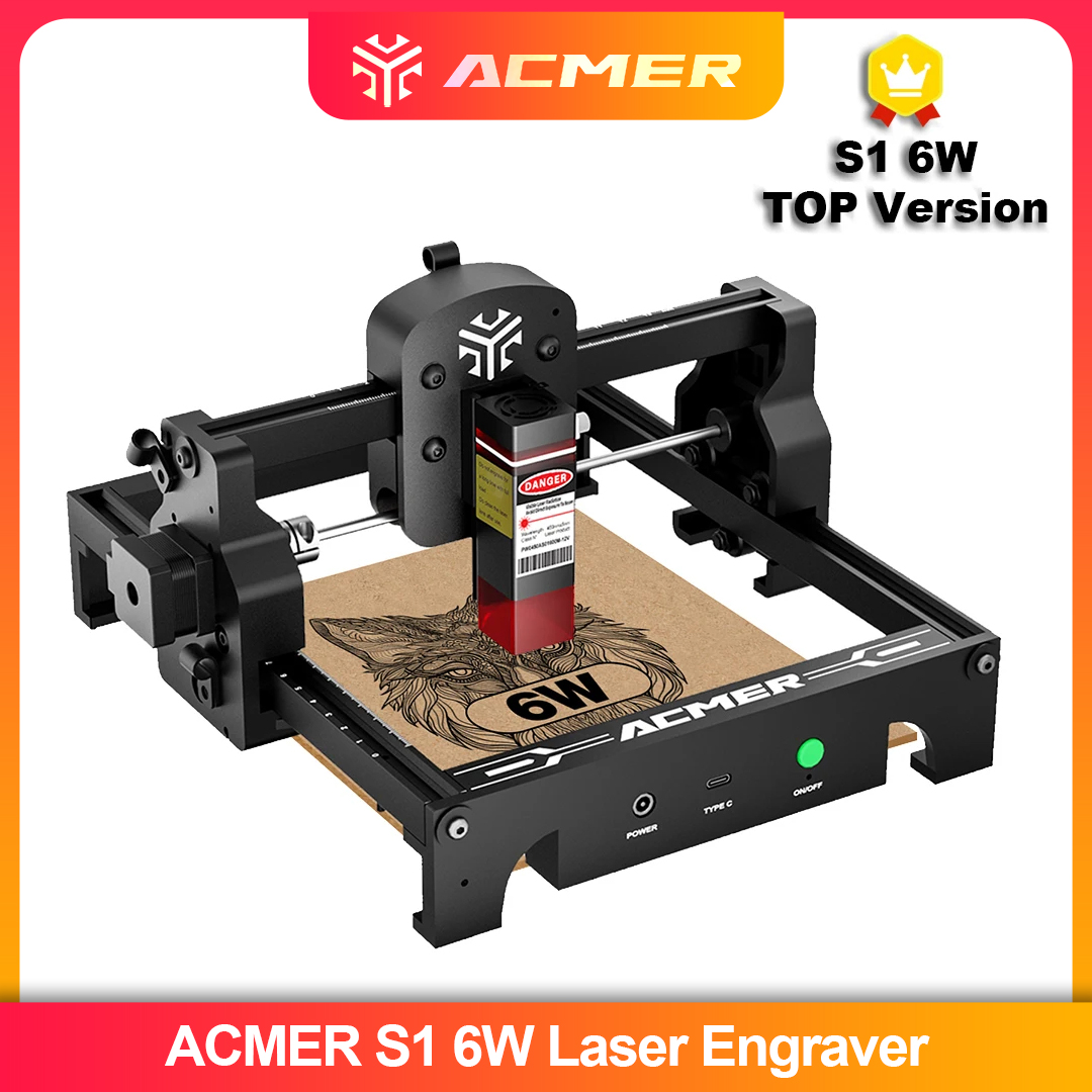 Fiber Laser Cutting Machine - ACMER S1 2.5/3.5/6W Laser Engraver Machine