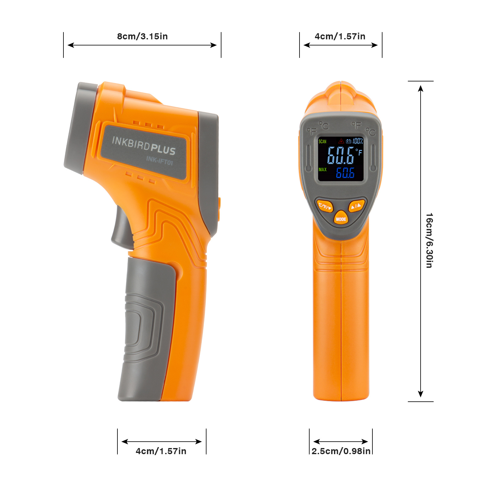 Inkbird Laser Infrared Thermom – Industrial Infrared Laser recenzja i cena