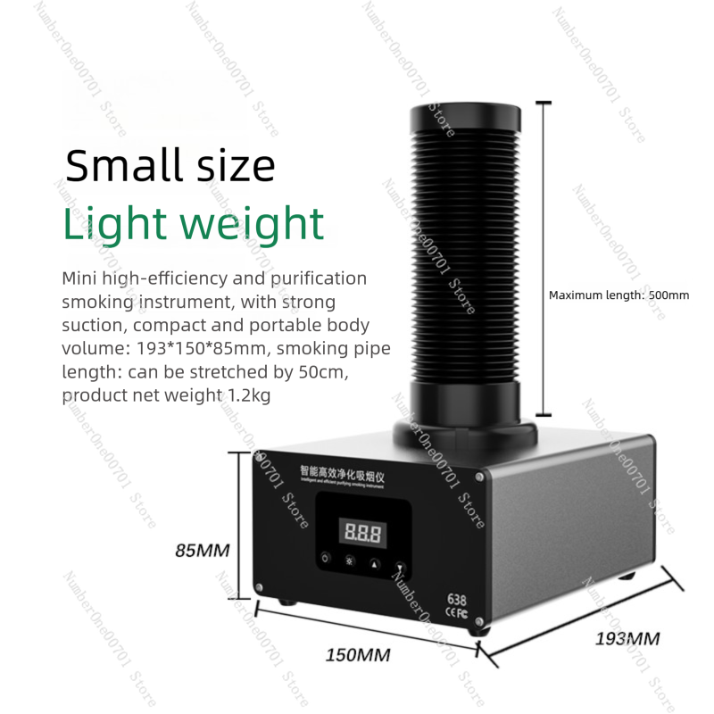 TBK638 Mini Smoke Exhaust Fan  – Fume Extractor Laser recenzja i cena