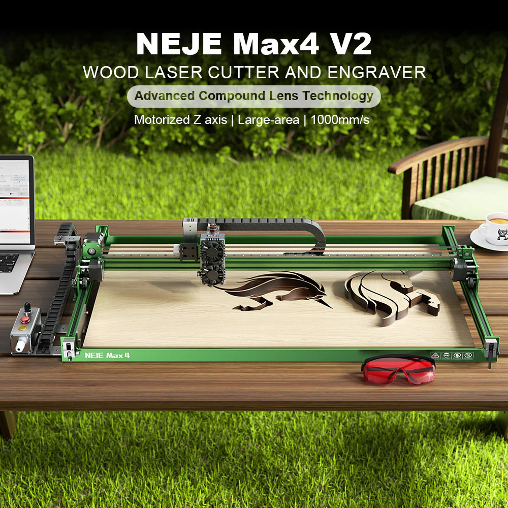 Industrial NEJE Max 4 V2 E80 2 – Industrial Laser Engraver For Wood recenzja i cena