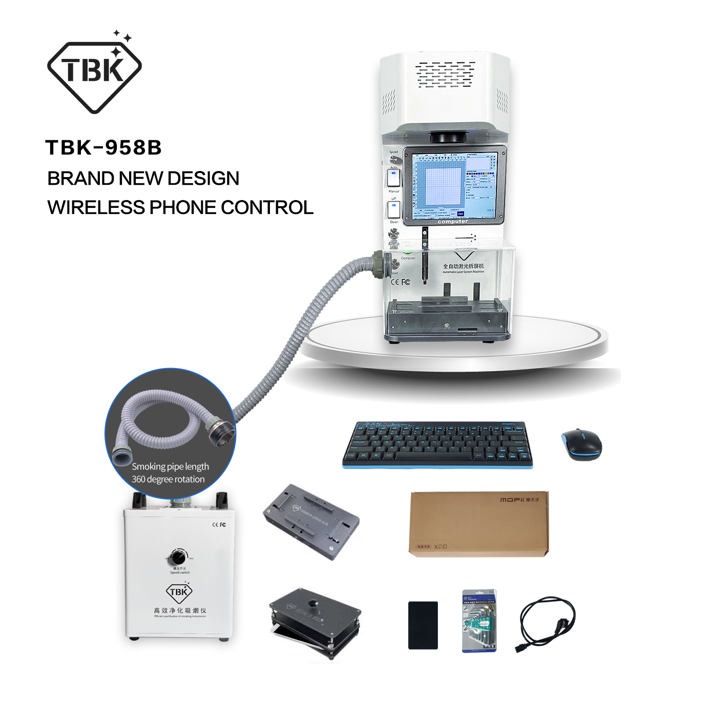 TBK 958B Full Set Laser Back G – Fume Extractor Laser recenzja i cena