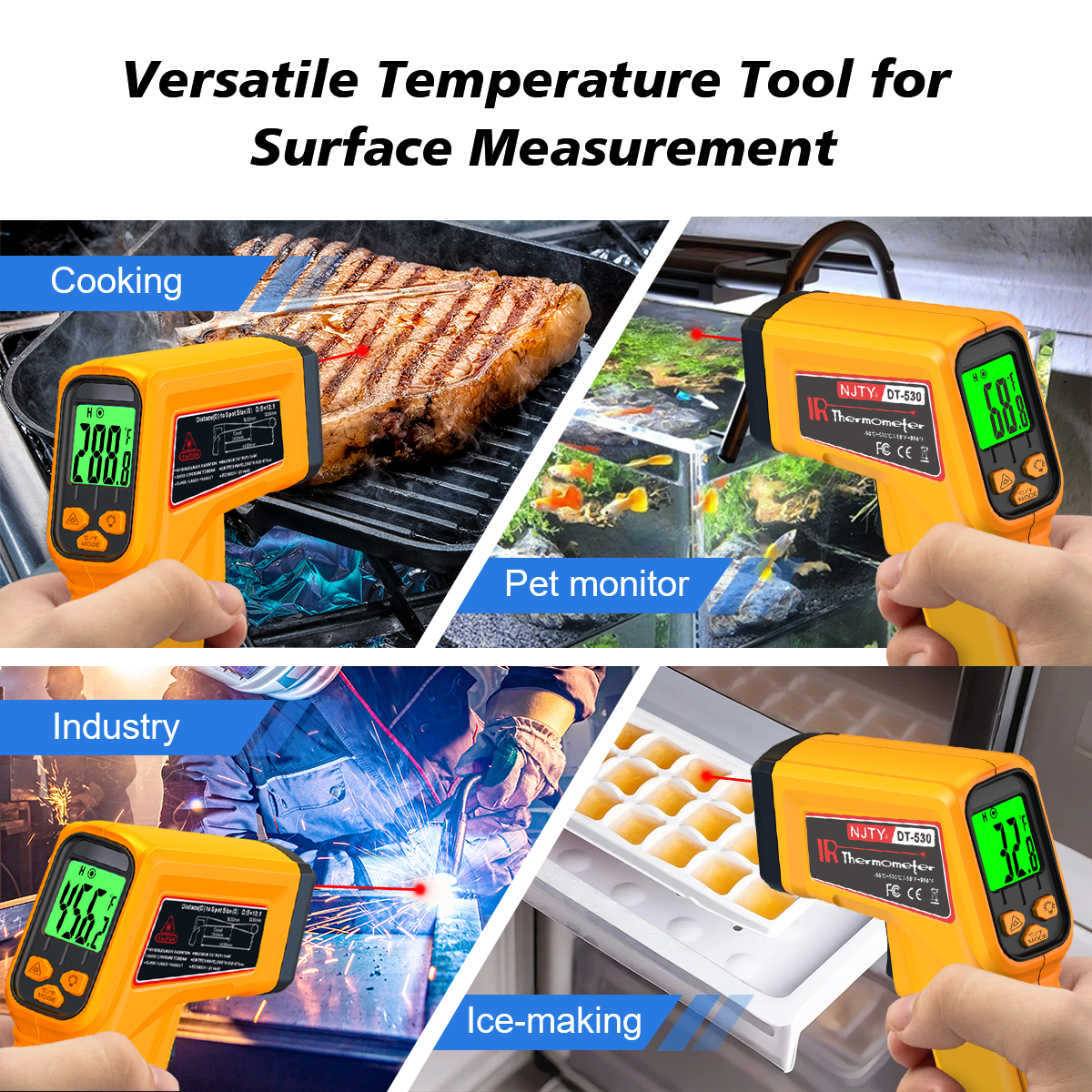 NJTY Infrared Thermometer Lase – Industrial Infrared Laser recenzja i cena