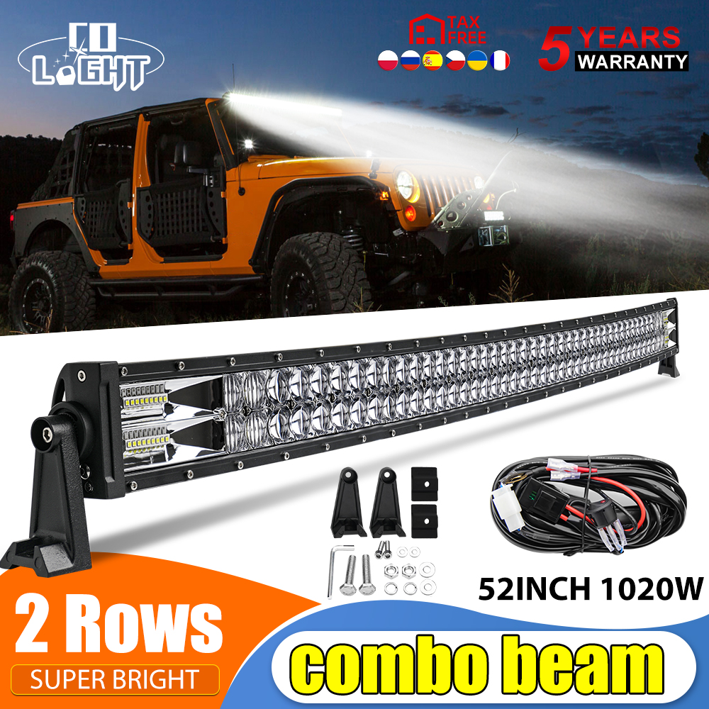 CO LIGHT 22 32 42 52 Inch Curv – Industrial Laser Beam recenzja i cena