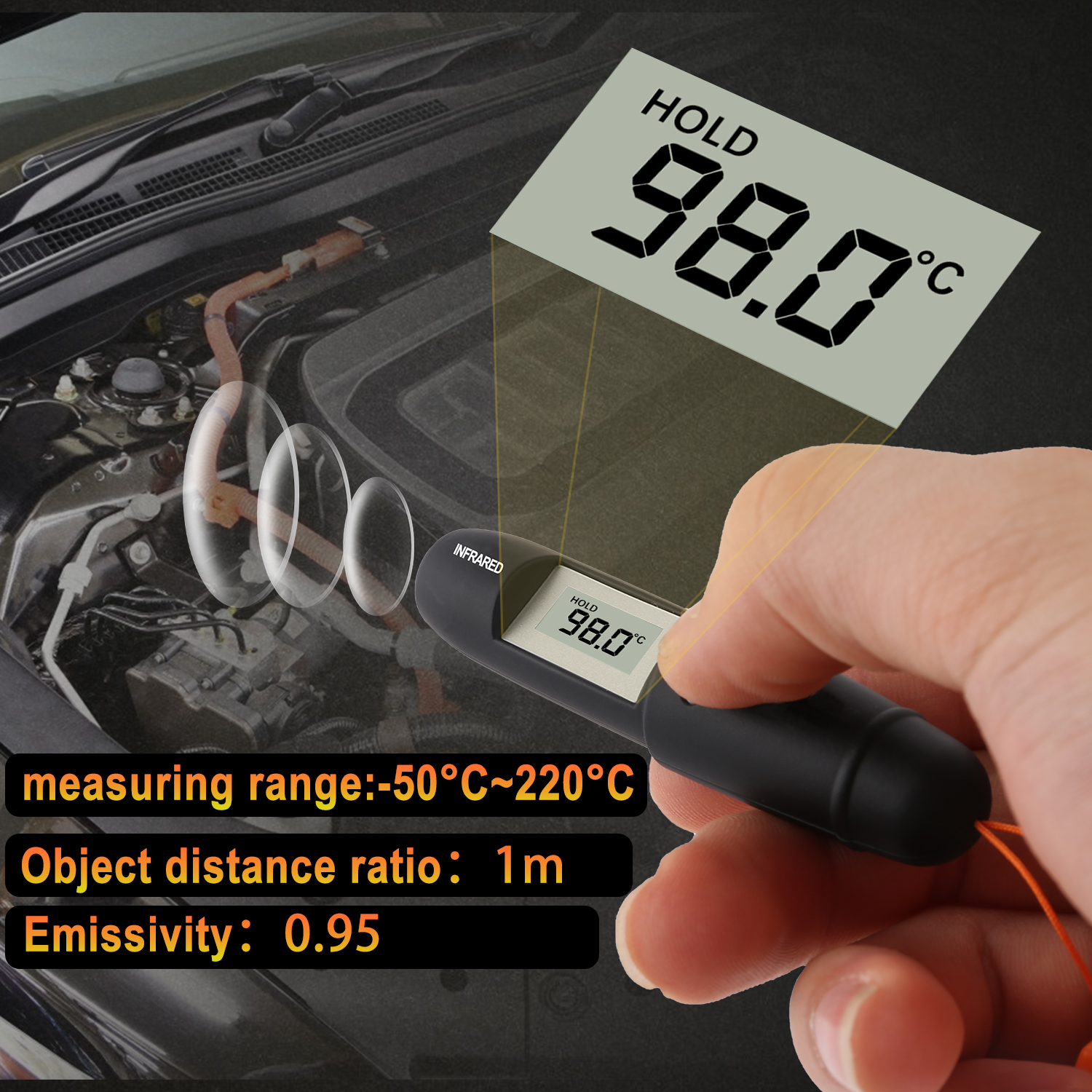 Mini Infrared Thermometer Pen  – Industrial Infrared Laser recenzja i cena