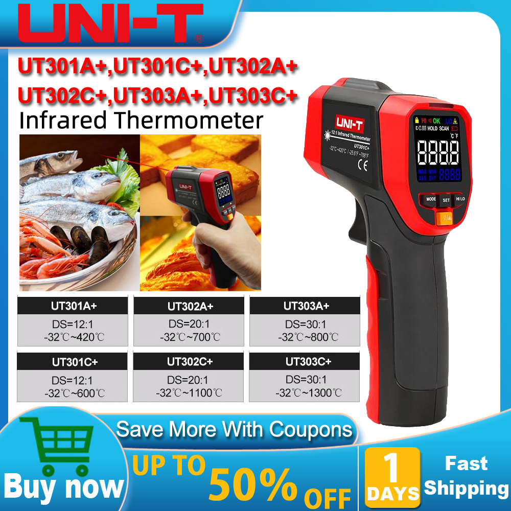 UNI-T UT301A+ UT301C+ Non Cont – Industrial Infrared Laser recenzja i cena