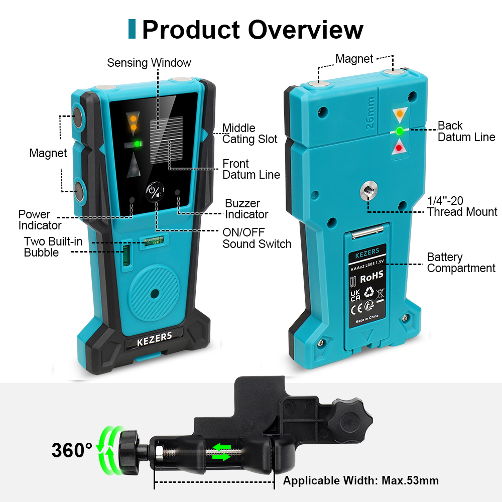 KEZERS Red Green Laser Level R – Industrial Laser Sensor recenzja i cena