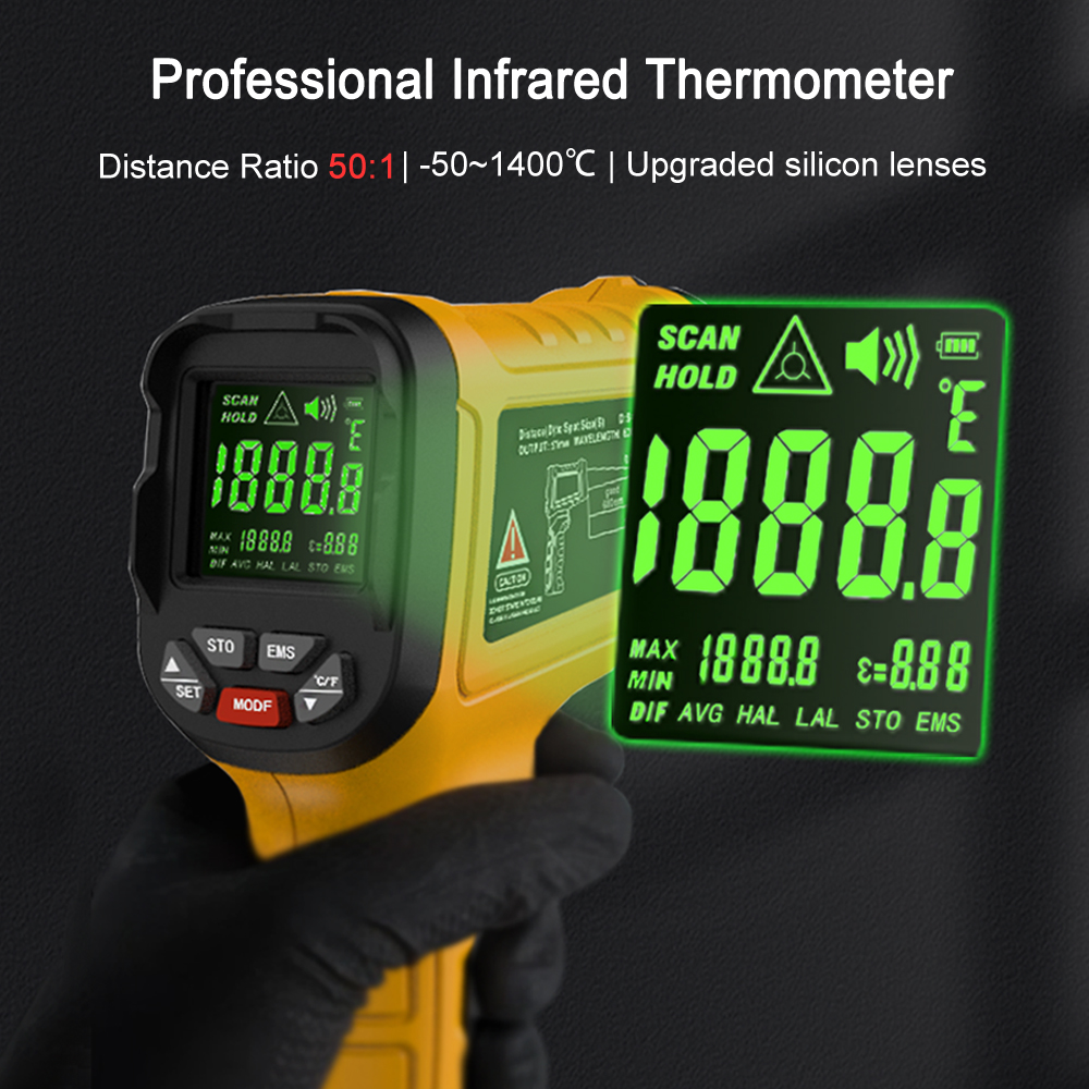 BSIDE -50~1400C Infrared Therm – Industrial Infrared Laser recenzja i cena