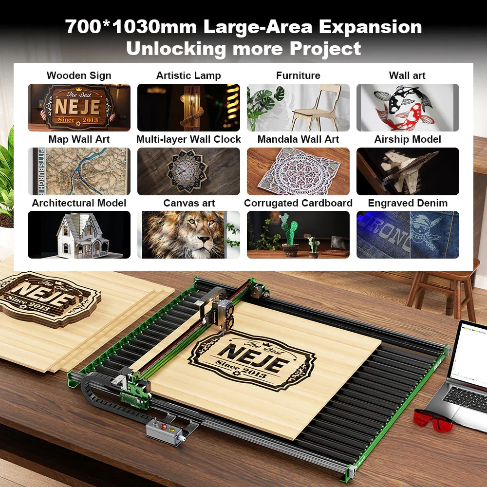 NEJE Max 4 V2 E80 24W High-Spe – Industrial Laser Engraver For Wood recenzja i cena