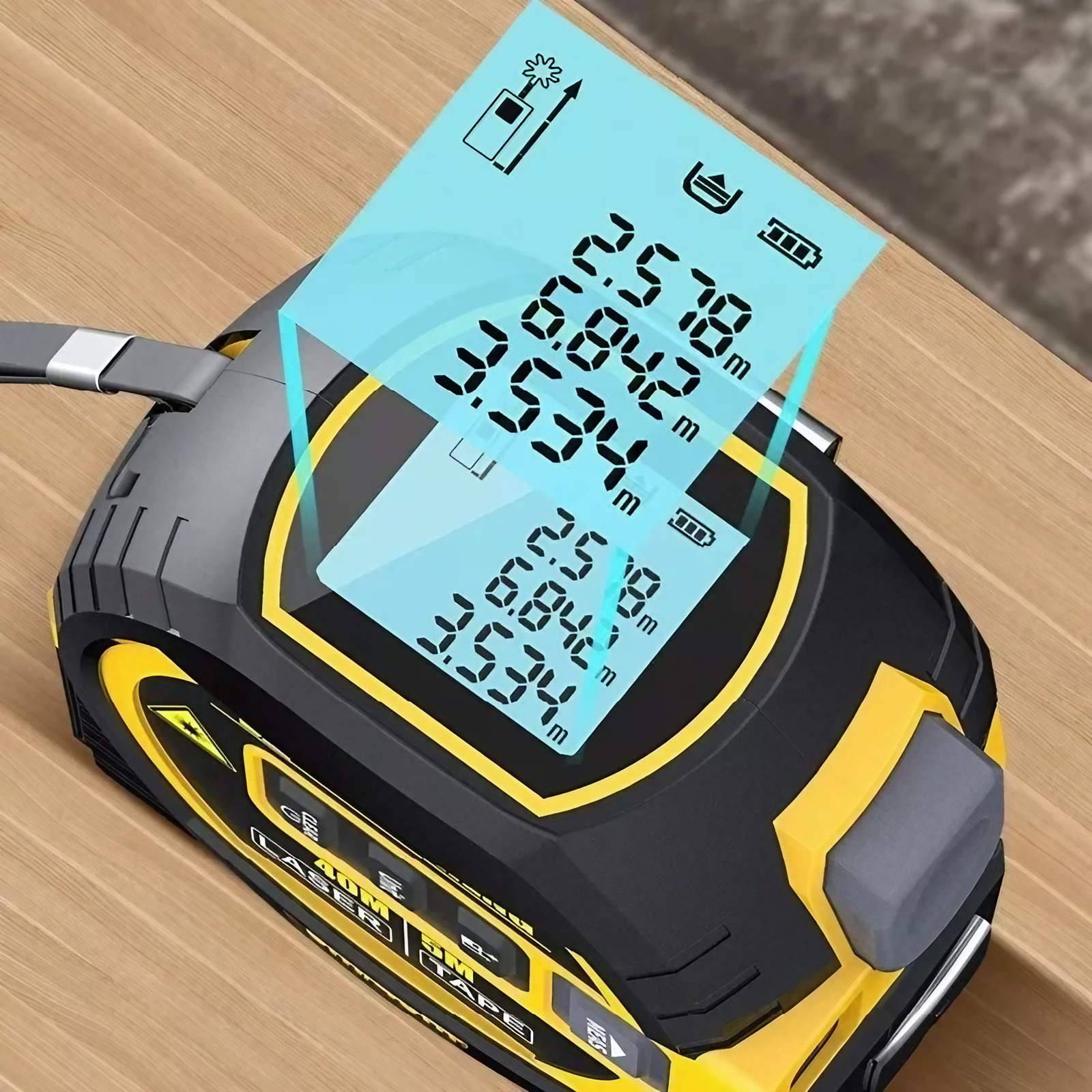 Laser Tape Measure 40M 60M Met – Industrial Laser Sensor recenzja i cena