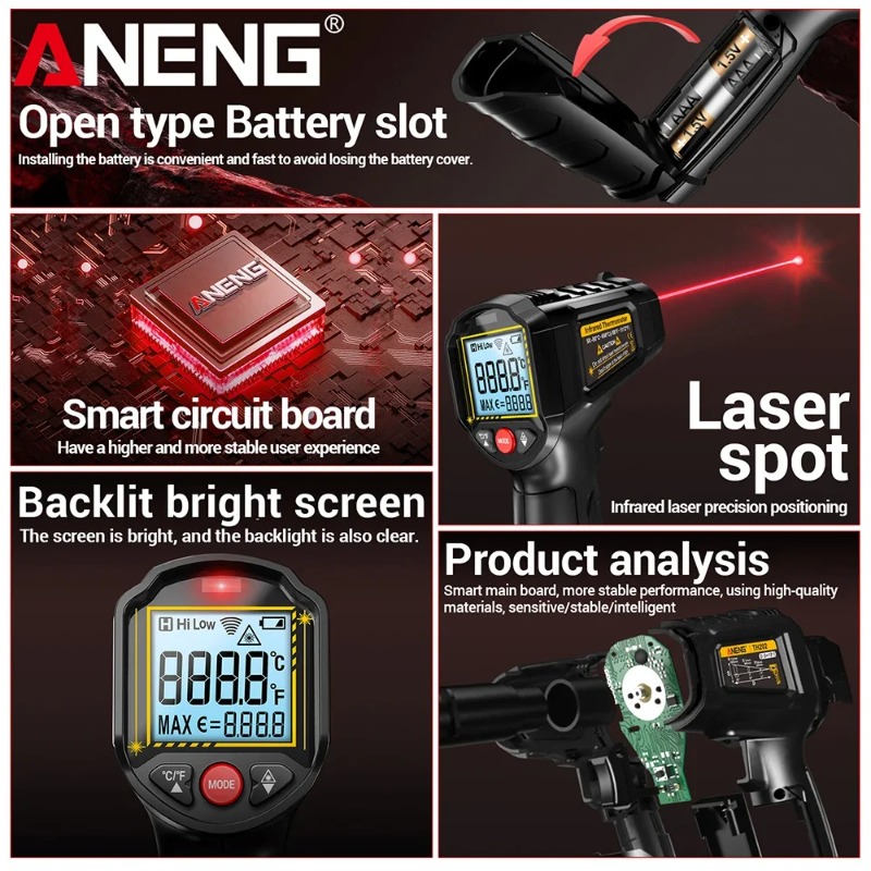 ANENG TH202 Industrial Handhel – Industrial Infrared Laser recenzja i cena