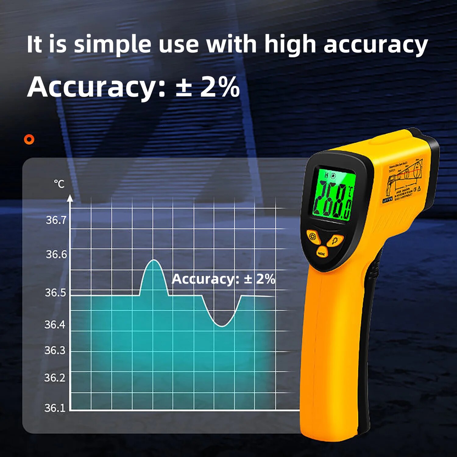 Digital Infrared Thermometer - – Industrial Infrared Laser recenzja i cena