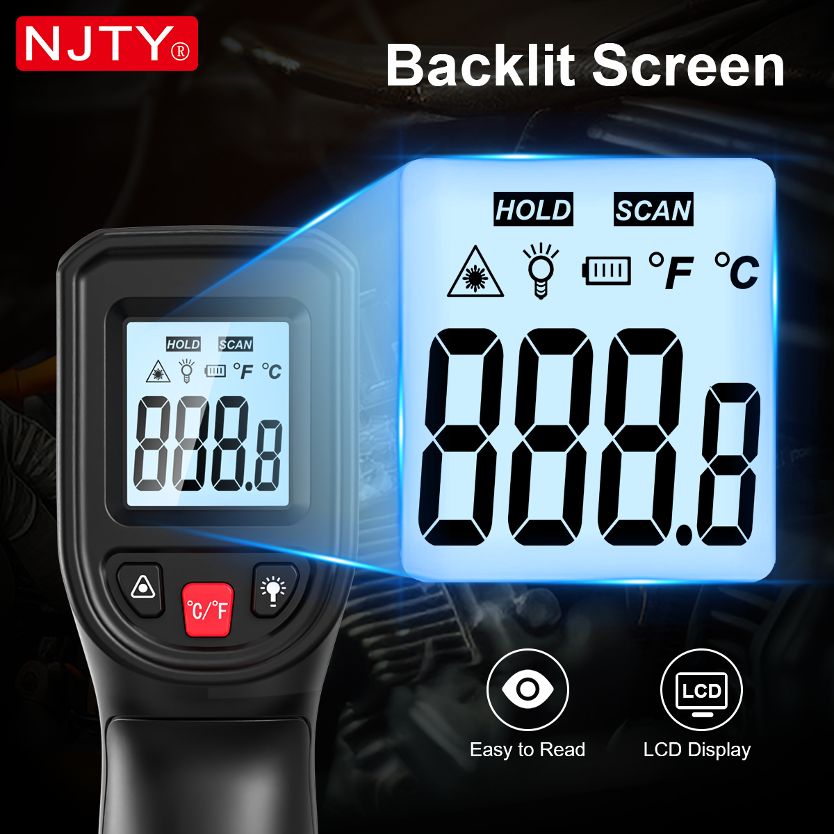 NJTY T600 Infrared Thermometer – Industrial Infrared Laser recenzja i cena