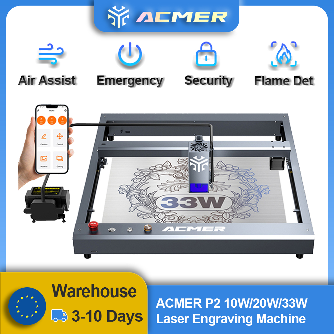 ACMER P2 33W 20W 10W Laser Eng – Industrial Laser Engraver For Wood recenzja i cena