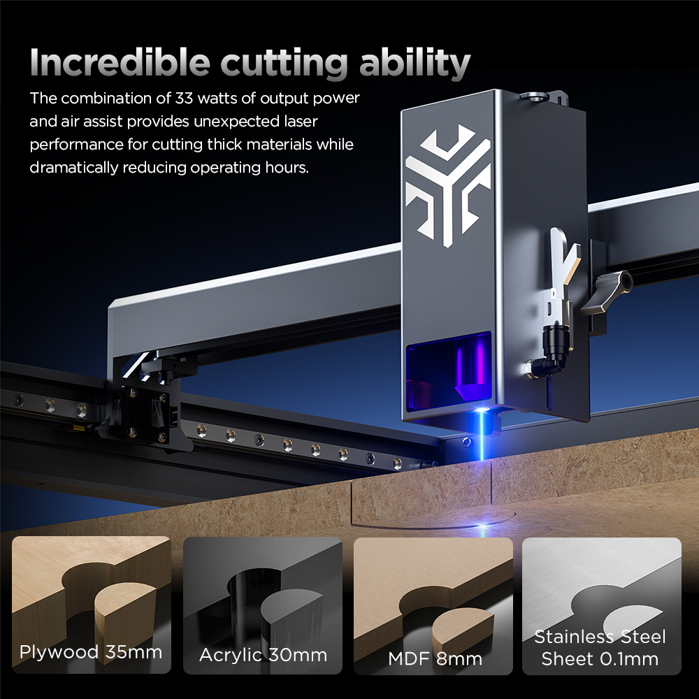 ACMER P2 33W 20W 10W Laser Eng – Industrial Laser Engraver For Wood recenzja i cena