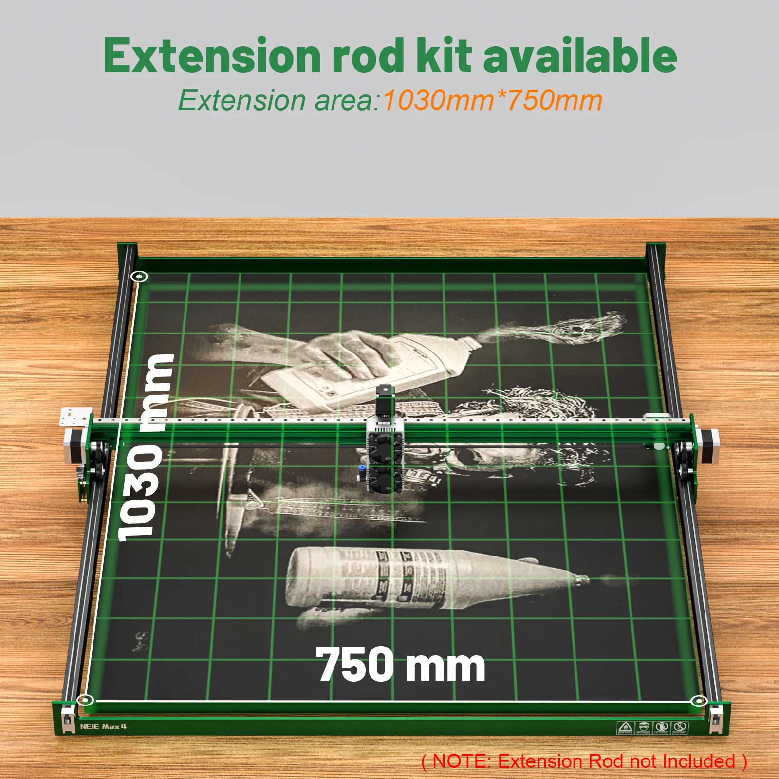 NEJE Max 4 E80 High Power Lase – Industrial Laser Engraver For Wood recenzja i cena
